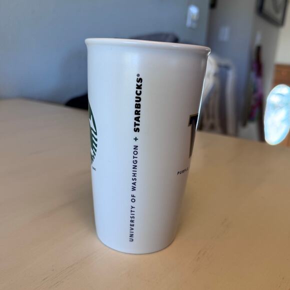 University of Washington Huskies Starbucks Ceramic Travel Cup with Lid - Picture 4 of 6